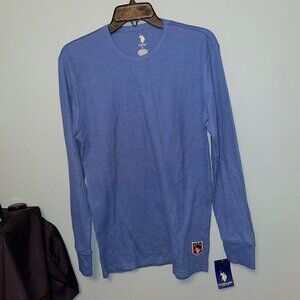 U.S. Polo Assn Long Sleeve Waffle Knit Top Size Small